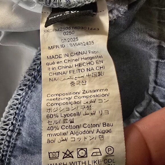 Bohemela Harem Cropped Pull On Jeans Womens 2XL Light Blue EUC - Picture 7 of 7